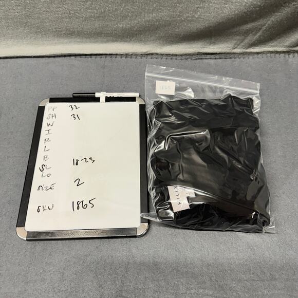 Milly Mini Dress Womens 2 Black Low V-Neck Keyhole Back Lined Kimono Sleeves - Picture 8 of 8